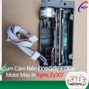 Cụm Cảm Biến Giấy + Nắp Cửa + Motor Máy In Nhiệt Kpos Zy307