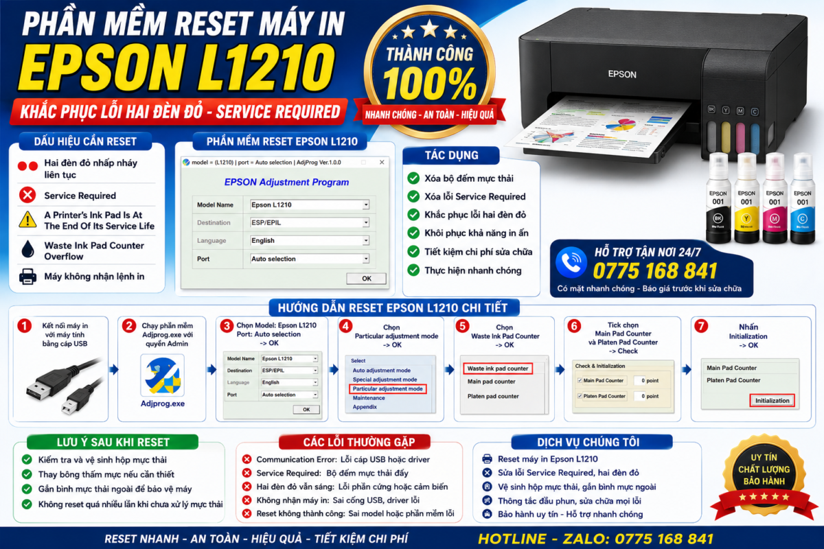 phần mềm reset bộ đếm máy in epson l1210