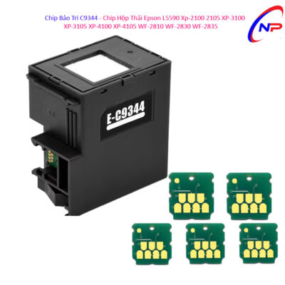 Chip B?o Trì C9344 - Chíp H?p Th?i Epson L5590 Xp-2100 2105 XP-3100 XP-3105 XP-4100 XP-4105 WF-2810 WF-2830 WF-2835