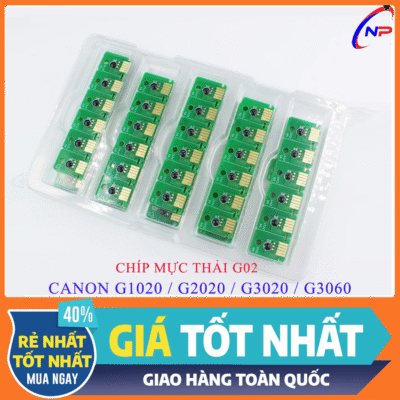 Chíp Hộp Thải G02 Canon G1020 / G2020 / G3020 / 3060 / G550