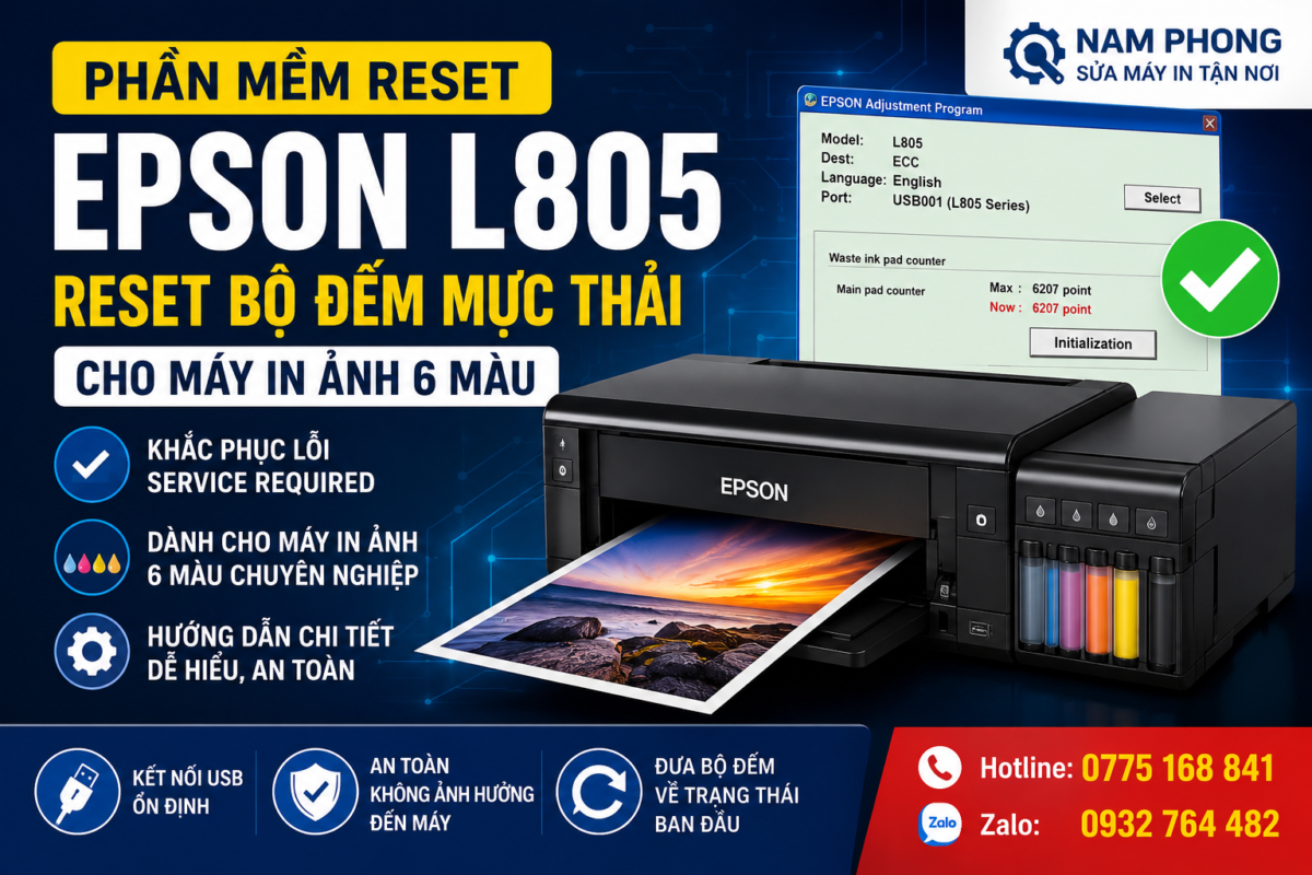 phần mềm reset máy in epson l805