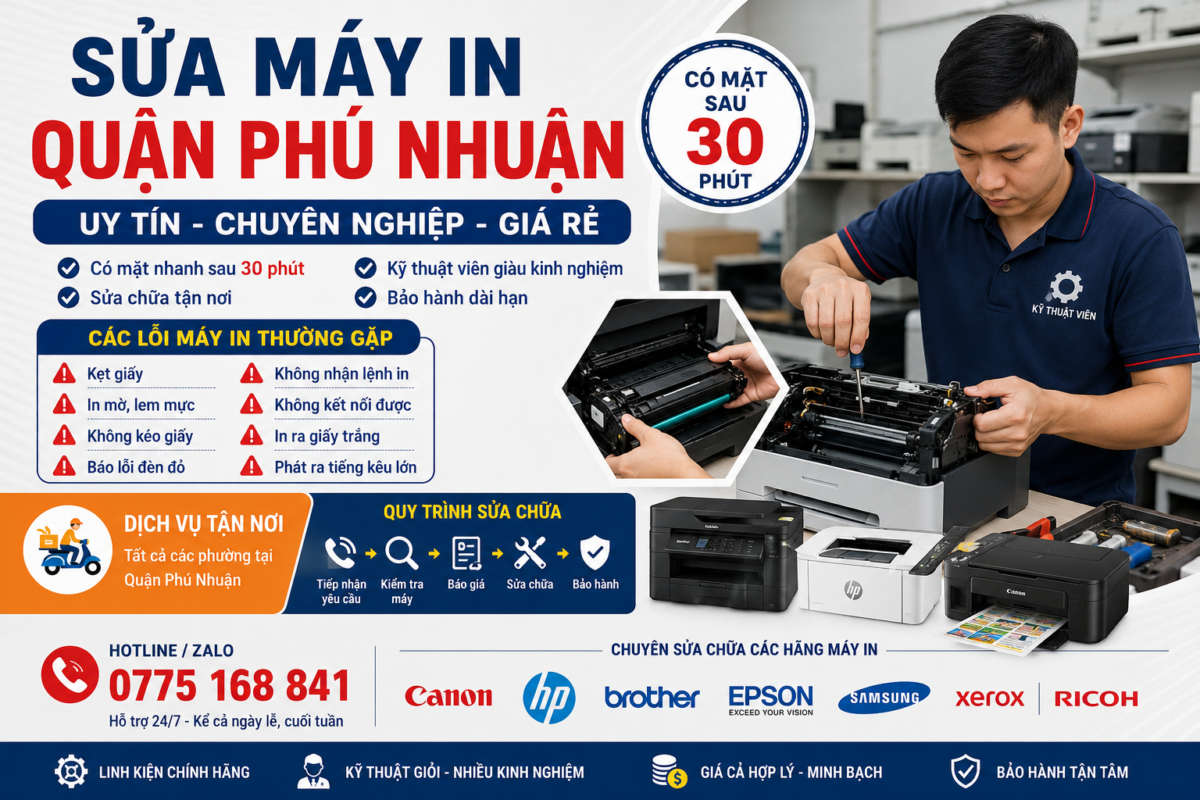 sửa máy in quận phú nhuận