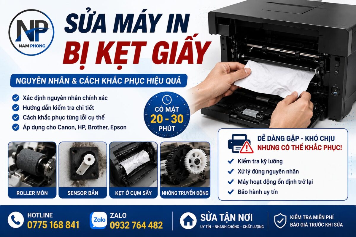 Sửa Máy In Bị Kẹt Giấy