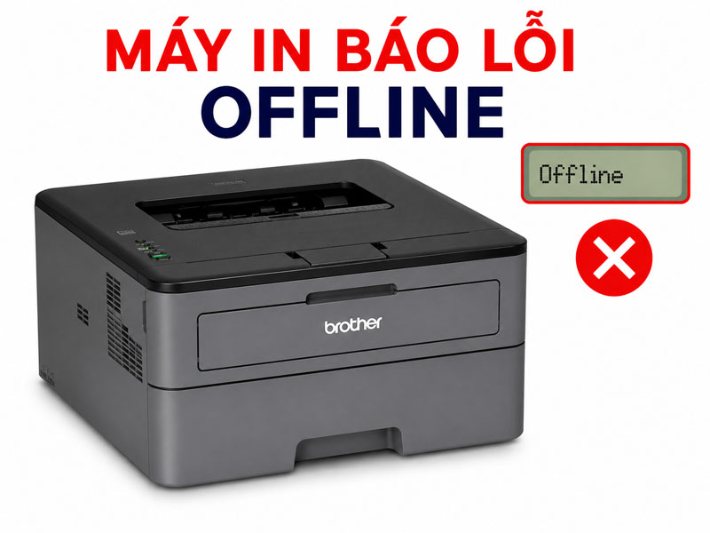 máy in báo lỗi offline