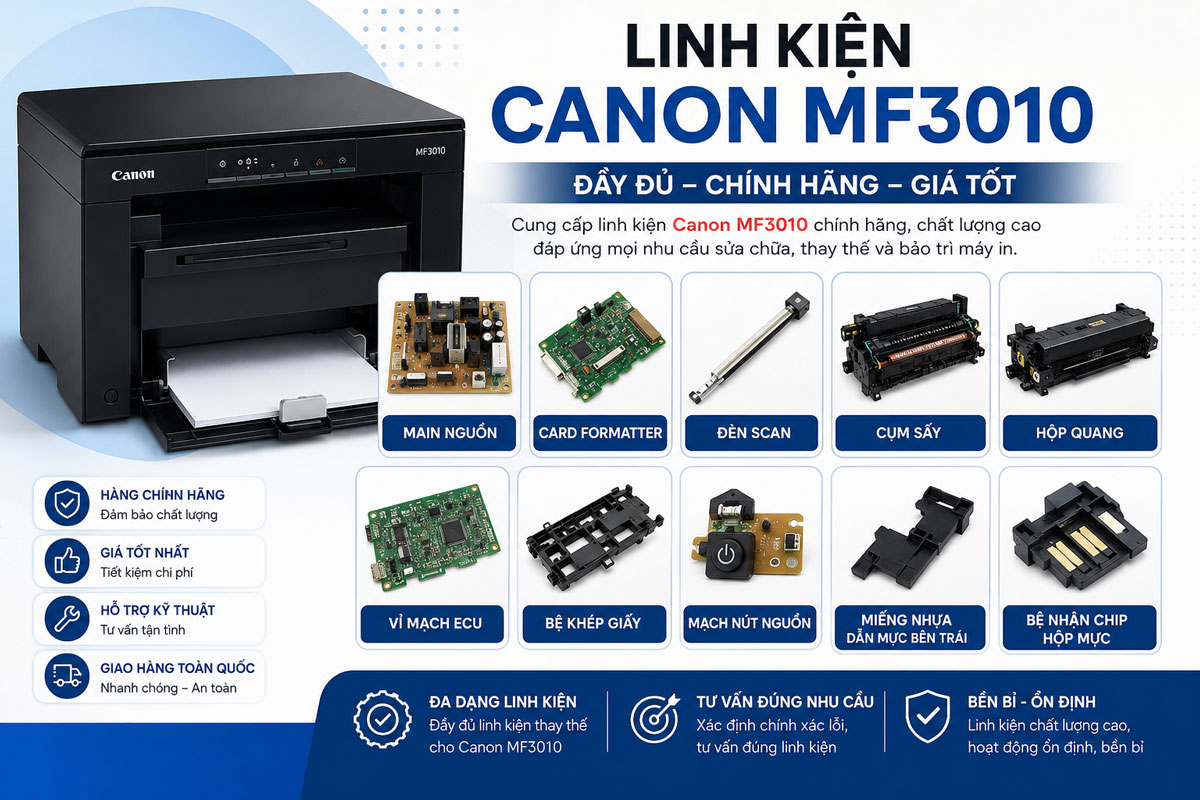 linh kiện máy in canon mf 3010