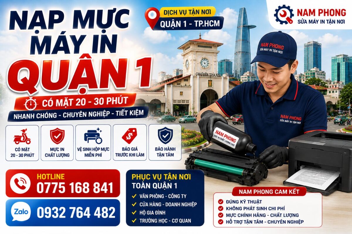 Dịch Vụ Bơm Mực In Quận 1