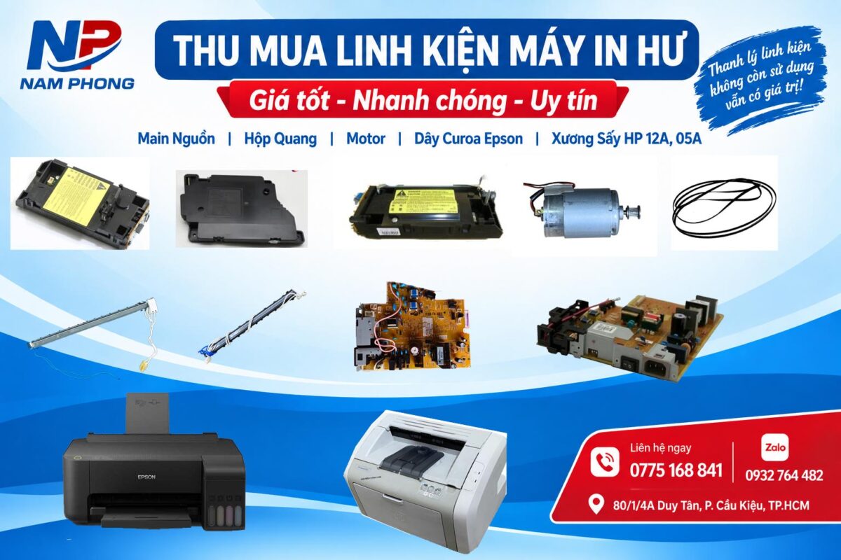 Thu mua linh kiện máy in hư